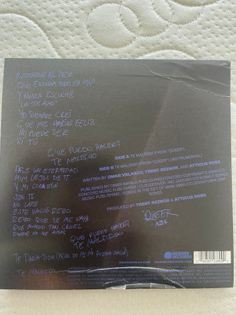 Omar Apollo, Trent Reznor And Atticus Ross : Te Maldigo (7", RSD, Ltd, Cob)