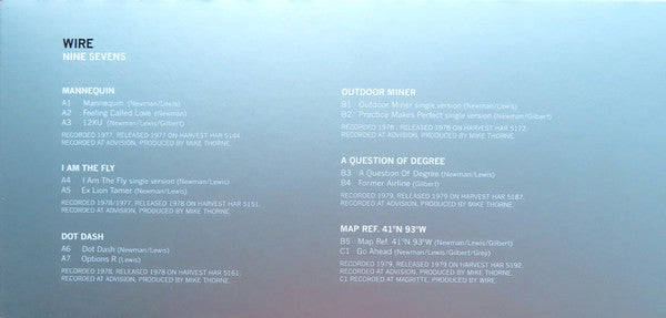Wire : Nine Sevens  (2xLP, RSD, Comp, Ltd, RE)