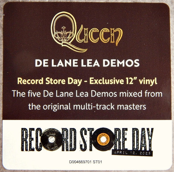 Queen : De Lane Lea Demos (12", EP, RSD, Ltd)