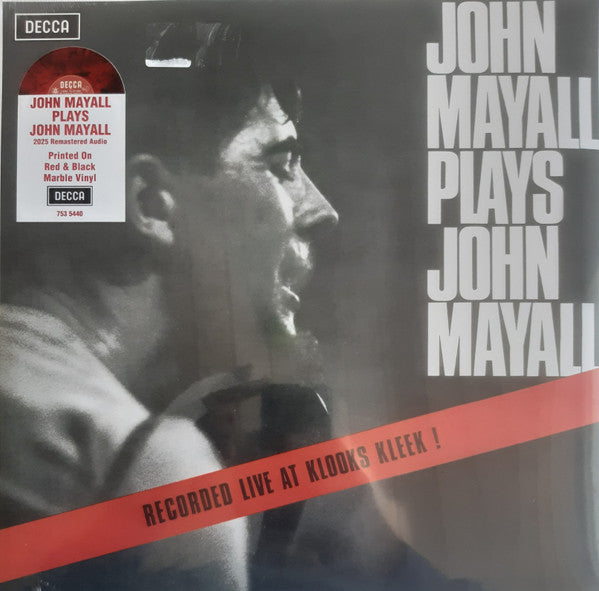 John Mayall : John Mayall Plays John Mayall (Recorded Live At Klooks Kleek!) (LP, Album, RSD, Mono, RE, Mar)