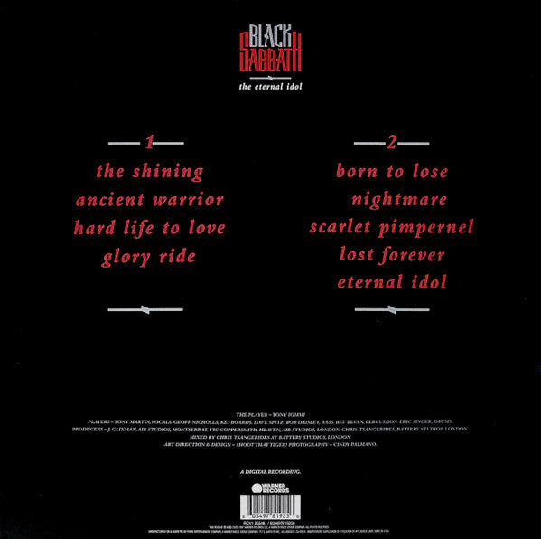 Black Sabbath : The Eternal Idol (LP, Album, RSD, Ltd, RE, RM, Rub)