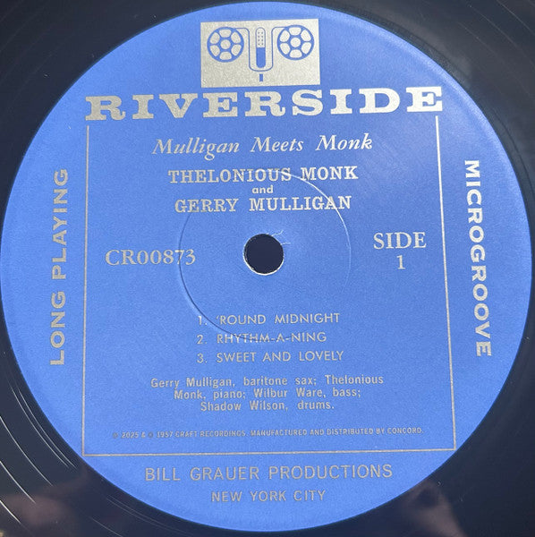 Gerry Mulligan Meets Thelonious Monk : Mulligan Meets Monk (LP, Album, RSD, Mono, Ltd, RE, 180)