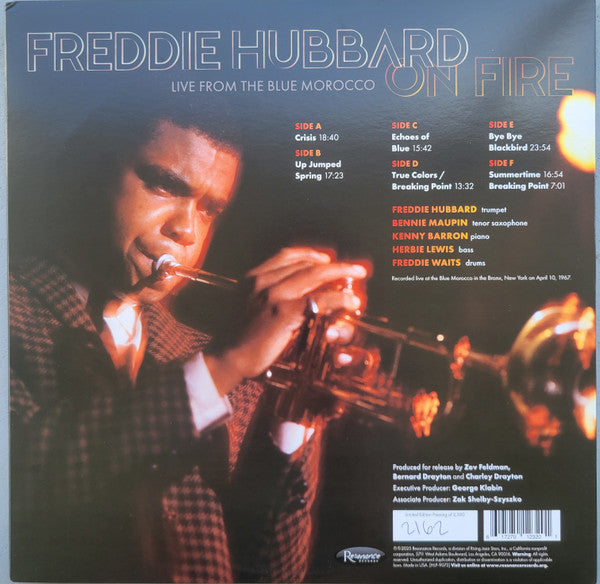Freddie Hubbard : On Fire (Live From The Blue Morocco) (3xLP, RSD, Ltd, Num, 180)