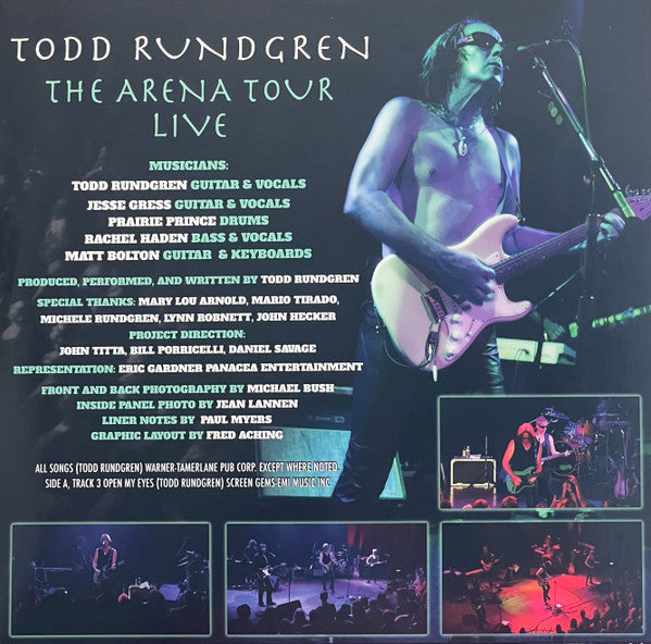 Todd Rundgren : The Arena Tour Live (2xLP, RSD, Ltd, Bla)