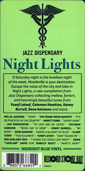 Various : Jazz Dispensary: Night Lights (LP, RSD, Comp, Ltd, Blu)