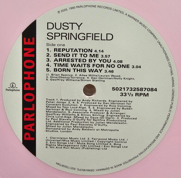Dusty Springfield : Reputation  (LP, RSD, Ltd, RE, RM, S/Edition, Pin)