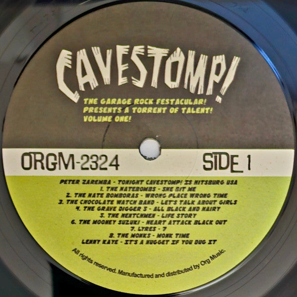 Various : Cavestomp! The Garage Rock Festacular! Presents A Torrent Of Talent! Volume One! (LP, RSD, Ltd)