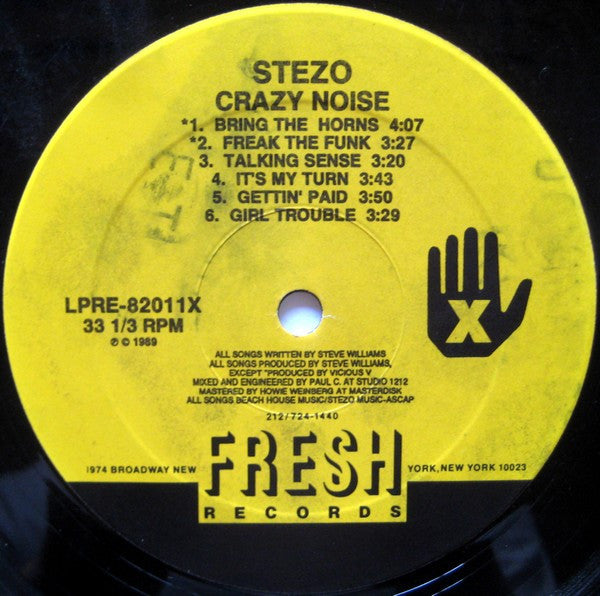 Stezo : Crazy Noise (LP, Album)
