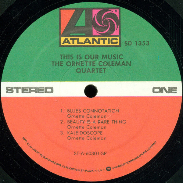 The Ornette Coleman Quartet : This Is Our Music (LP, Album, RE)