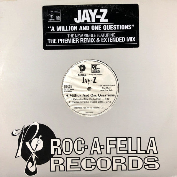 Jay-Z : A Million And One Questions (12", Single, Promo)