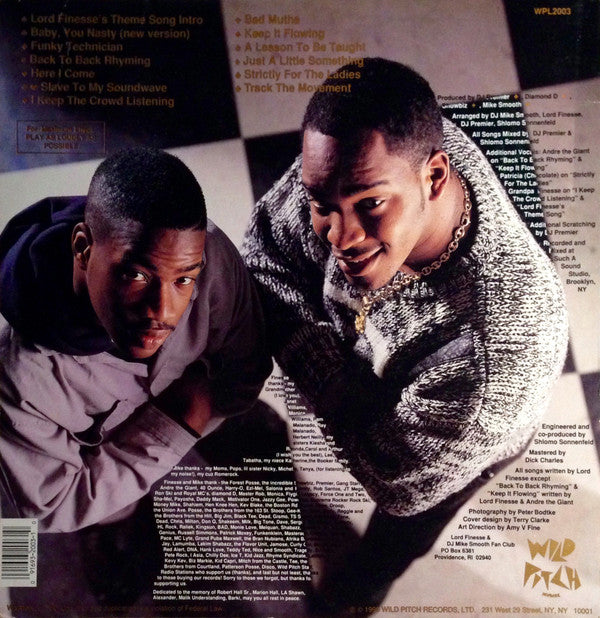 Lord Finesse & DJ Mike Smooth : Funky Technician (LP, Album)