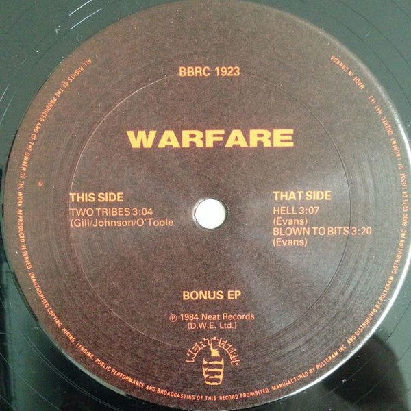 Warfare (2) : Pure Filth (LP, Album, Ltd + 12", EP)