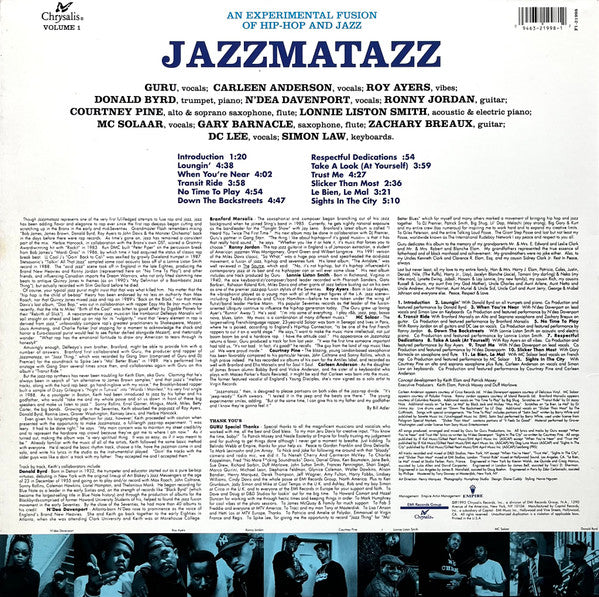 Guru : Jazzmatazz (Volume 1) (LP, Album)