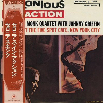 The Thelonious Monk Quartet With Johnny Griffin : Thelonious In Action (LP, Album, RE)