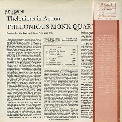 The Thelonious Monk Quartet With Johnny Griffin : Thelonious In Action (LP, Album, RE)