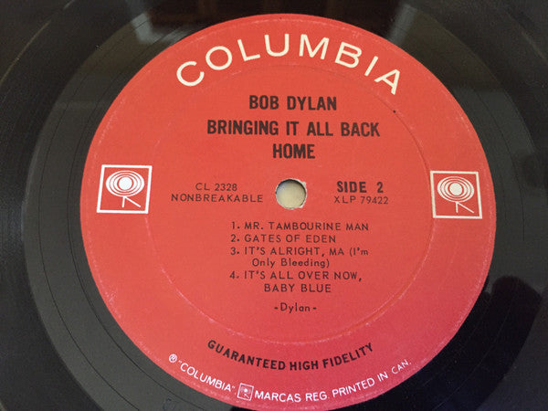 Bob Dylan : Bringing It All Back Home (LP, Album, Mono)