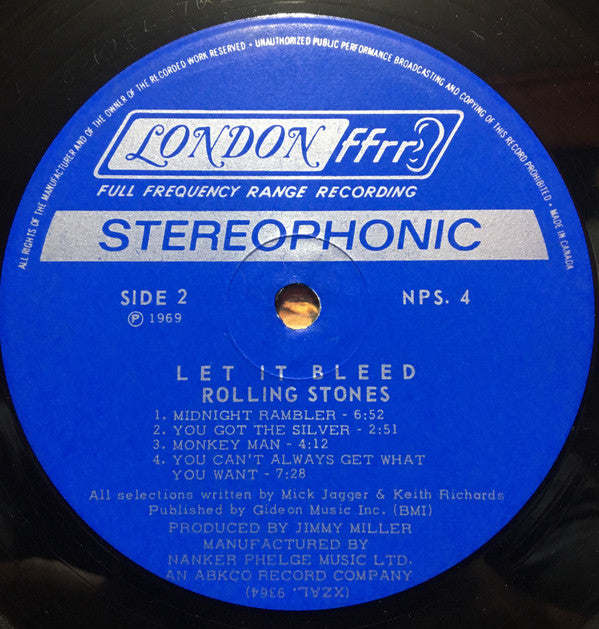 The Rolling Stones : Let It Bleed (LP, Album)