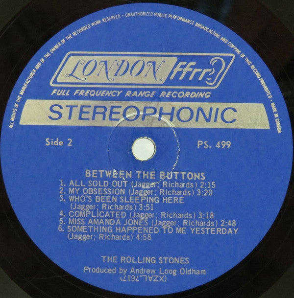 The Rolling Stones : Between The Buttons (LP, Album)