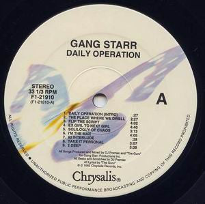 Gang Starr : Daily Operation (LP, Album)