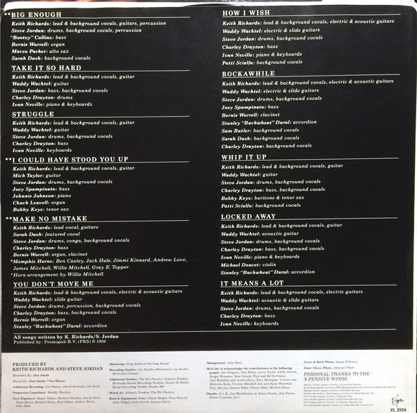 Keith Richards : Talk Is Cheap (LP, Album)