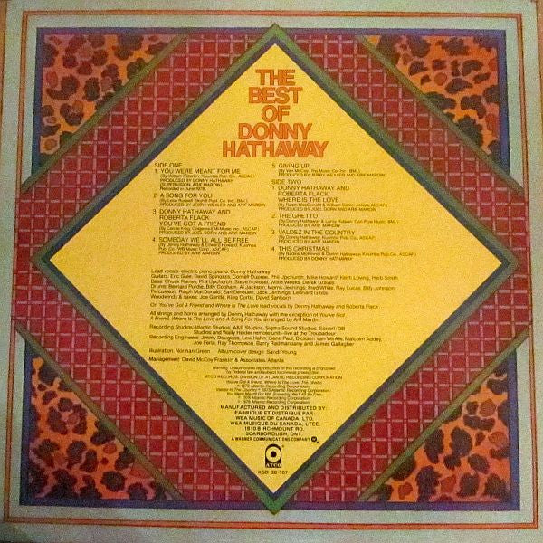 Donny Hathaway : The Best Of Donny Hathaway (LP, Comp)