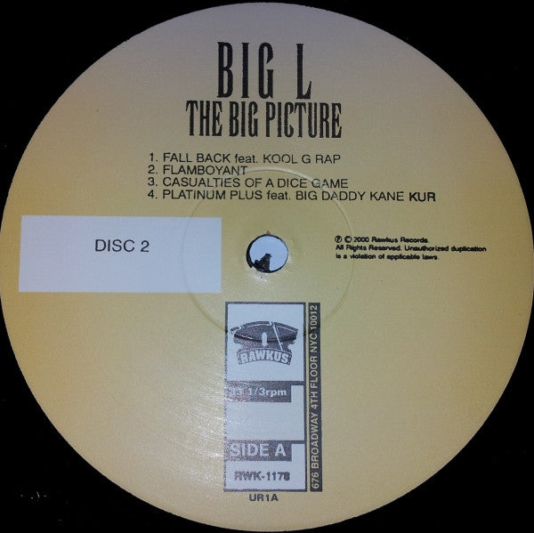 Big L : The Big Picture (2xLP, Album, Promo)