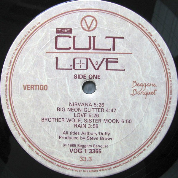 The Cult : Love (LP, Album)