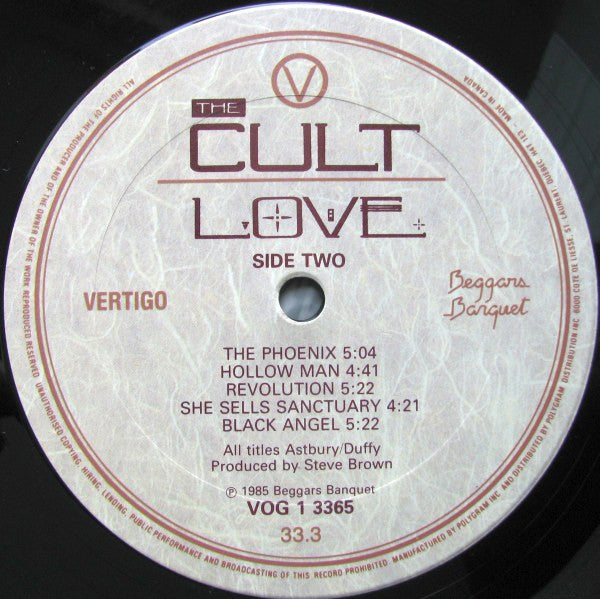 The Cult : Love (LP, Album)