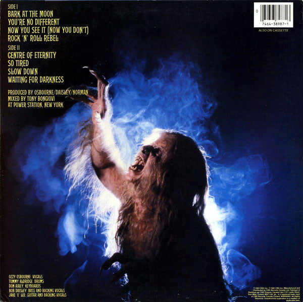 Ozzy Osbourne : Bark At The Moon (LP, Album)