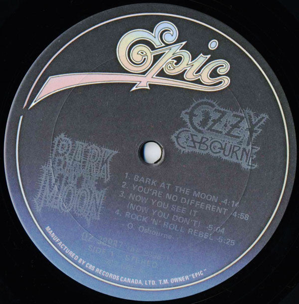Ozzy Osbourne : Bark At The Moon (LP, Album)