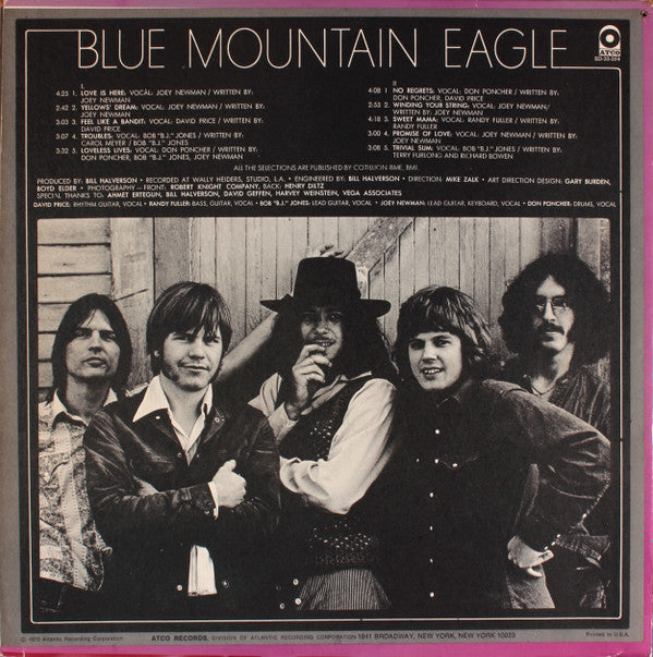 Blue Mountain Eagle : Blue Mountain Eagle (LP, Album)