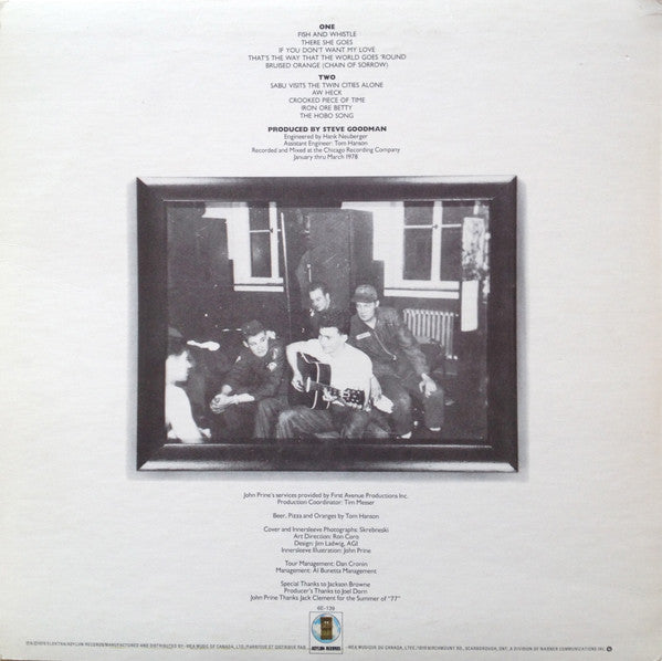 John Prine : Bruised Orange (LP, Album)