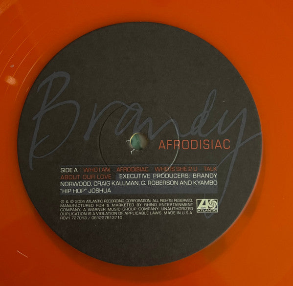Brandy (2) : Afrodisiac (2xLP, Album, RE, Tra)