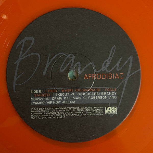 Brandy (2) : Afrodisiac (2xLP, Album, RE, Tra)