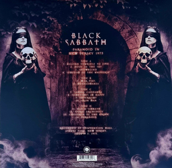 Black Sabbath : Paranoid In New Jersey 1975 (2xLP, Unofficial, Red)