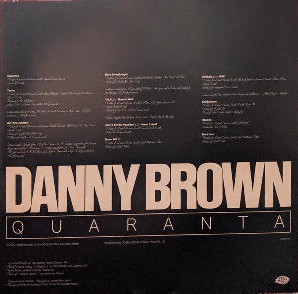 Danny Brown (2) : Quaranta (LP, Album)