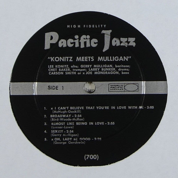 Lee Konitz Meets Gerry Mulligan : Konitz Meets Mulligan (LP, Album)