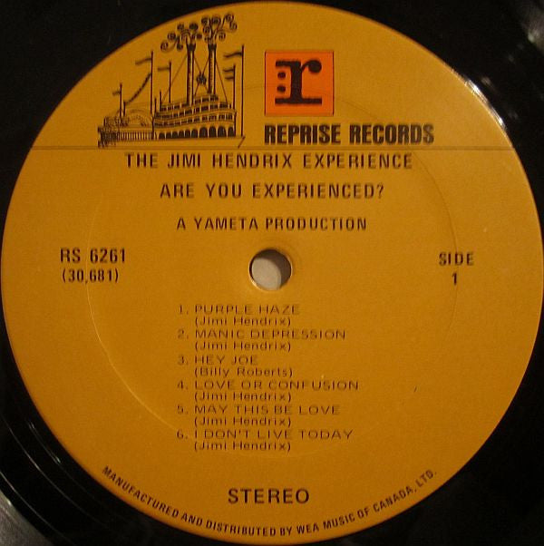 The Jimi Hendrix Experience : Are You Experienced (LP, Album, RE)