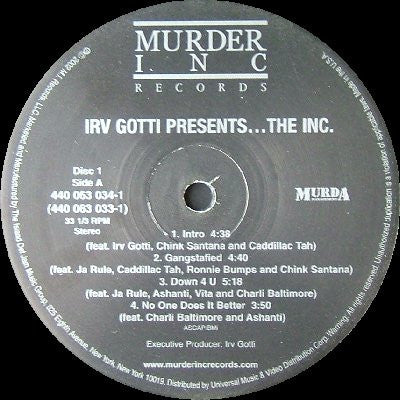 Irv Gotti Presents The Inc : Irv Gotti Presents The Inc. (2xLP, Album)
