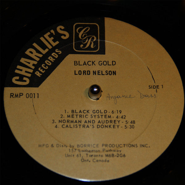 Lord Nelson (2) : Black Gold (LP)