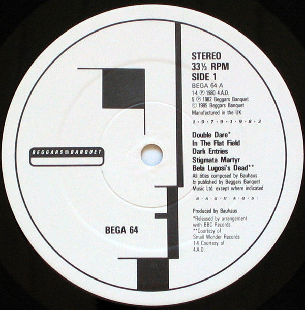 Bauhaus : 1979-1983 (2xLP, Comp, Dam)