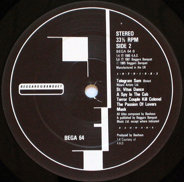 Bauhaus : 1979-1983 (2xLP, Comp, Dam)