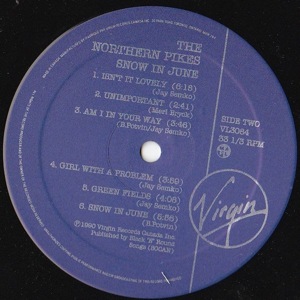 The Northern Pikes : Snow In June (LP, Album)