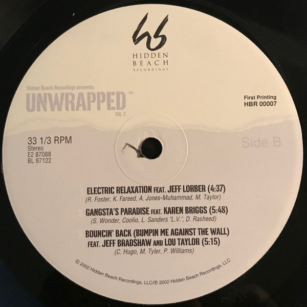Various : Hidden Beach Recordings Presents: Unwrapped Vol.2 (2xLP, Fir)