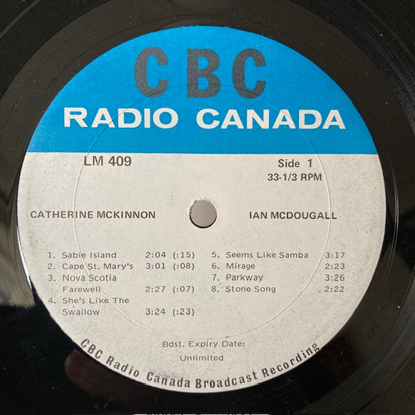 Various : Catherine McKinnon / Ian McDougall / Ted Komar / Phil Nimmons Quartet (LP, Album, Comp)