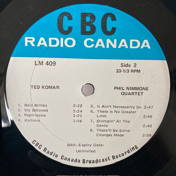 Various : Catherine McKinnon / Ian McDougall / Ted Komar / Phil Nimmons Quartet (LP, Album, Comp)