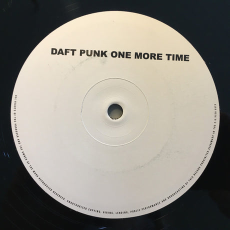 Daft Punk : One More Time (12", S/Sided, Promo)