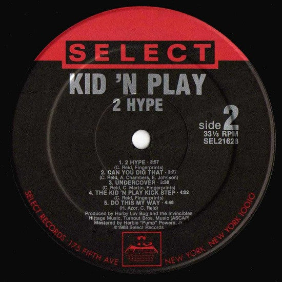Kid 'N' Play : 2 Hype (LP, Album)