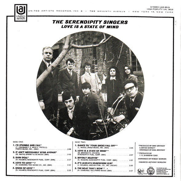 The Serendipity Singers : Love Is A State Of Mind (LP, Album)