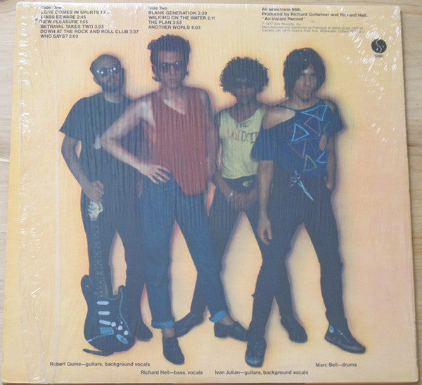 Richard Hell & The Voidoids : Blank Generation (LP, Album)